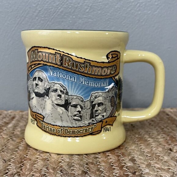 Mount Rushmore National Memorial Sculptor 3D Coffee Mug Souvenir South Dakota - Picture 1 of 6